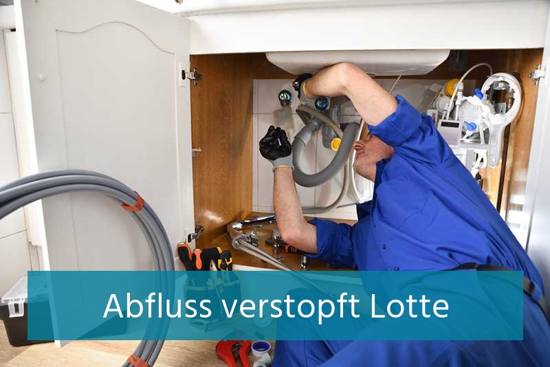Abfluss verstopft Lotte
